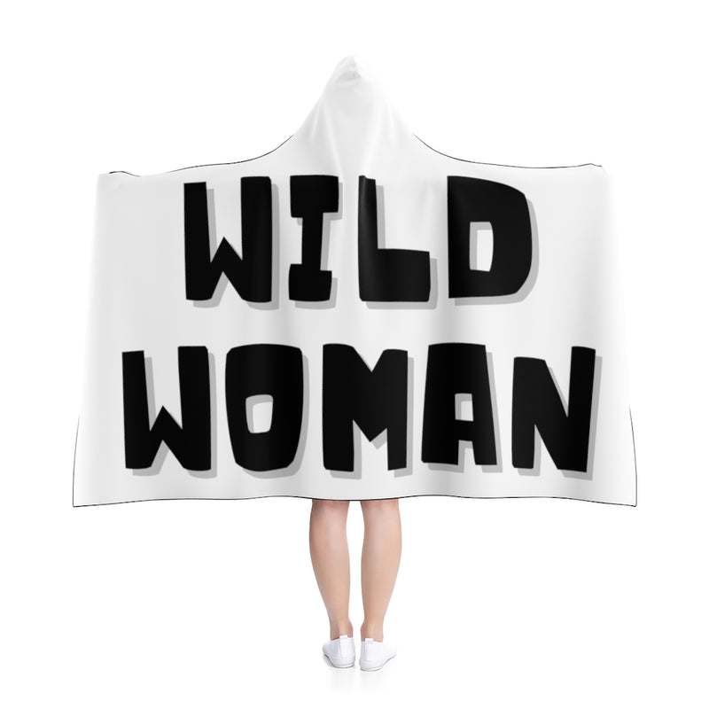 Designer Hooded Blanket; Wild Woman