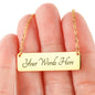 Personalized Laguna Fox Collection Necklace