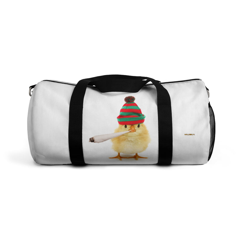 Weed Smoking Duck Duffel Bag, Weekender, Gym, Travel, Sports, Fun Gift, Overnight Bag, Carry On, Vacation Bag
