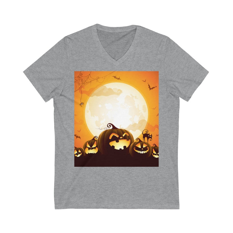 Laughing Pumpkins Unisex V-Neck T-shirt