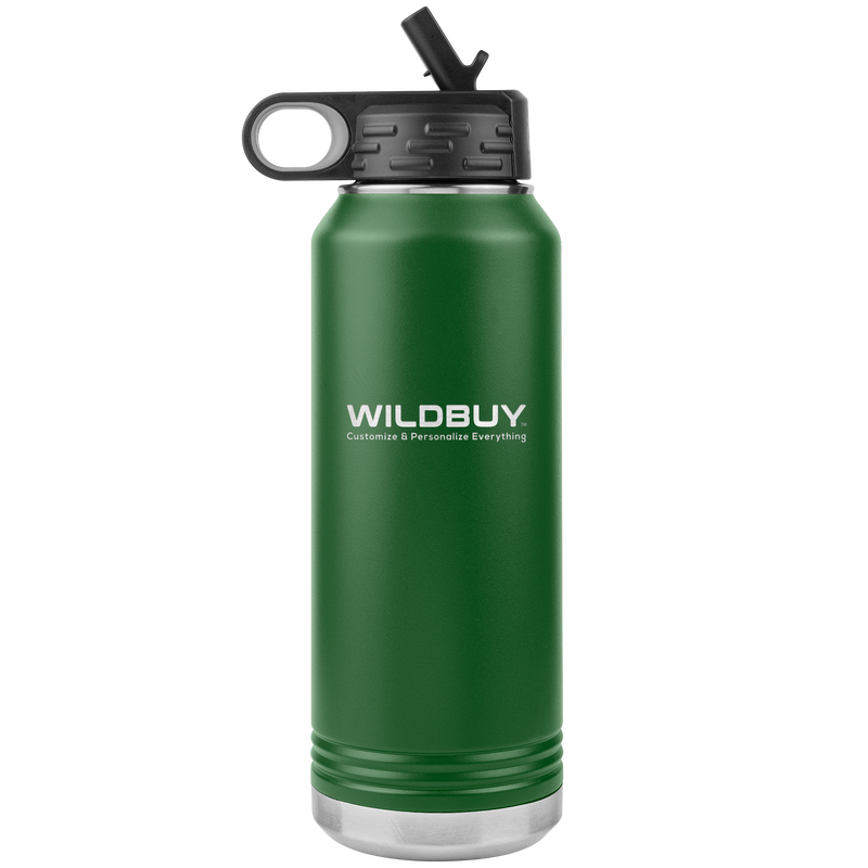 Official WILDBUY logo 32 oz Stainless Steel Water Bottle Tumbler