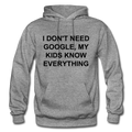 I Don't Need Google Adult Hoodie - graphite heather