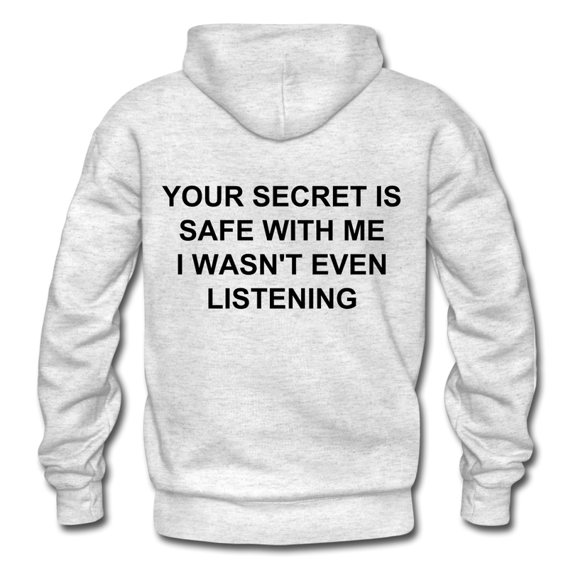 Your Secret Is Safe With Me Heavy Blend Adult Hoodie - light heather gray
