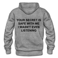 Your Secret Is Safe With Me Heavy Blend Adult Hoodie - graphite heather