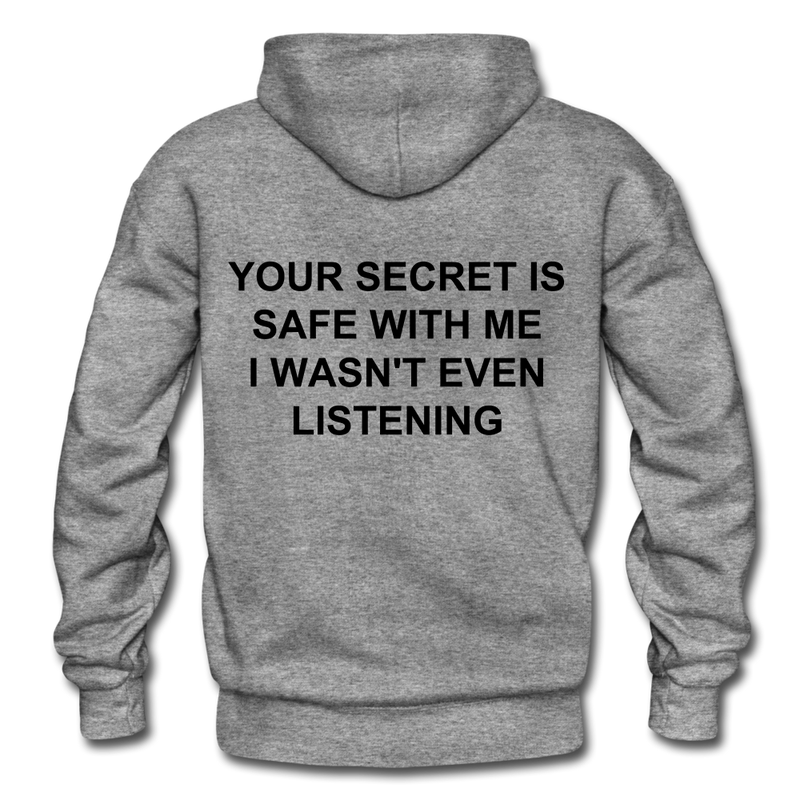 Your Secret Is Safe With Me Heavy Blend Adult Hoodie - graphite heather