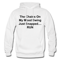 The Chains On My Mood Swing Heavy Blend Adult Hoodie - white