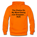 The Chains On My Mood Swing Heavy Blend Adult Hoodie - orange