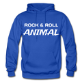 Rock & Roll Animal Heavy Blend Adult Hoodie - royal blue