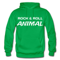 Rock & Roll Animal Heavy Blend Adult Hoodie - kelly green