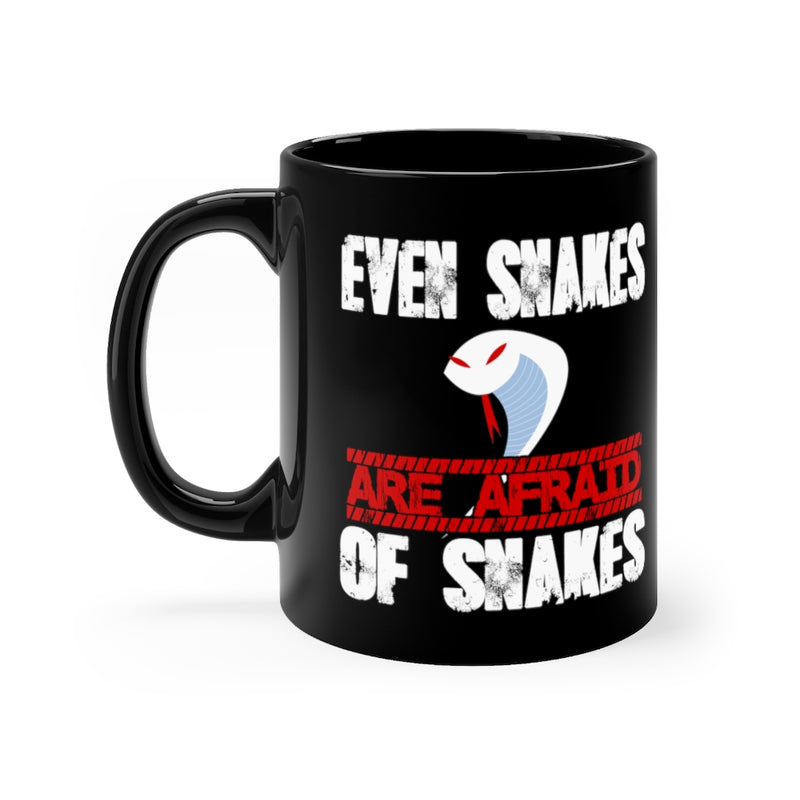 Even Snakes 11oz Black Mug