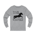 Horses Fly Without Unisex Jersey Long Sleeve T-shirt