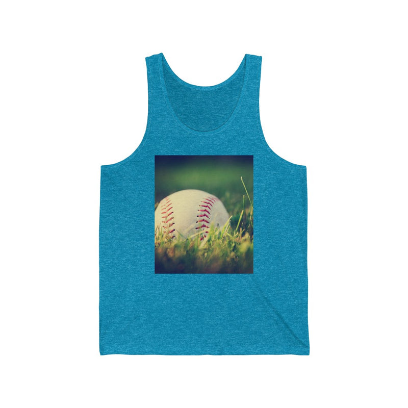 Grassy Baseball Unisex Tank Top
