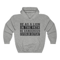 Be As A Lion In The Path Unisex Heavy Blend™ Hoodie