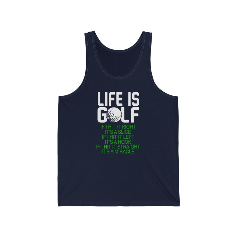 Life Is Golf Unisex Jersey Tank