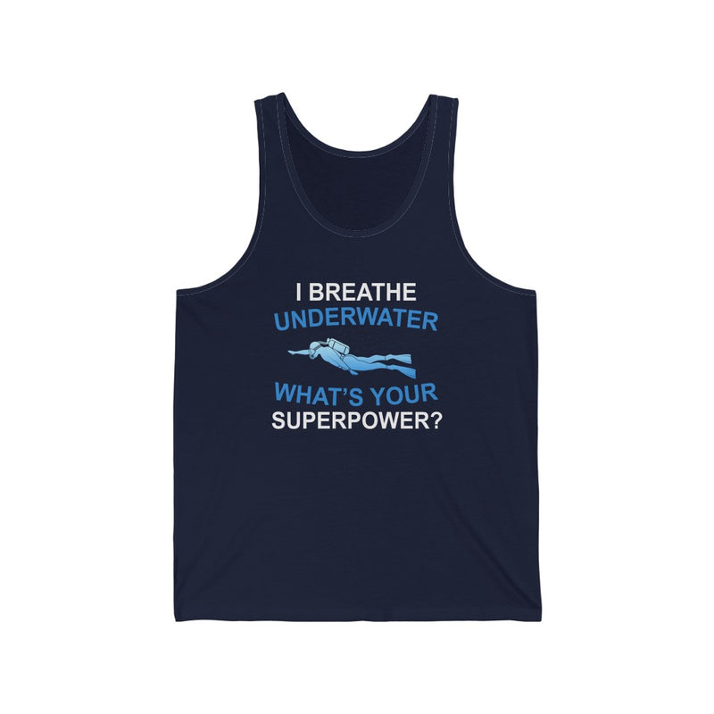 I Breathe Underwater Unisex Jersey Tank