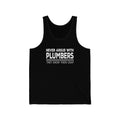 Plumbers Argue With Unisex Jersey Tank