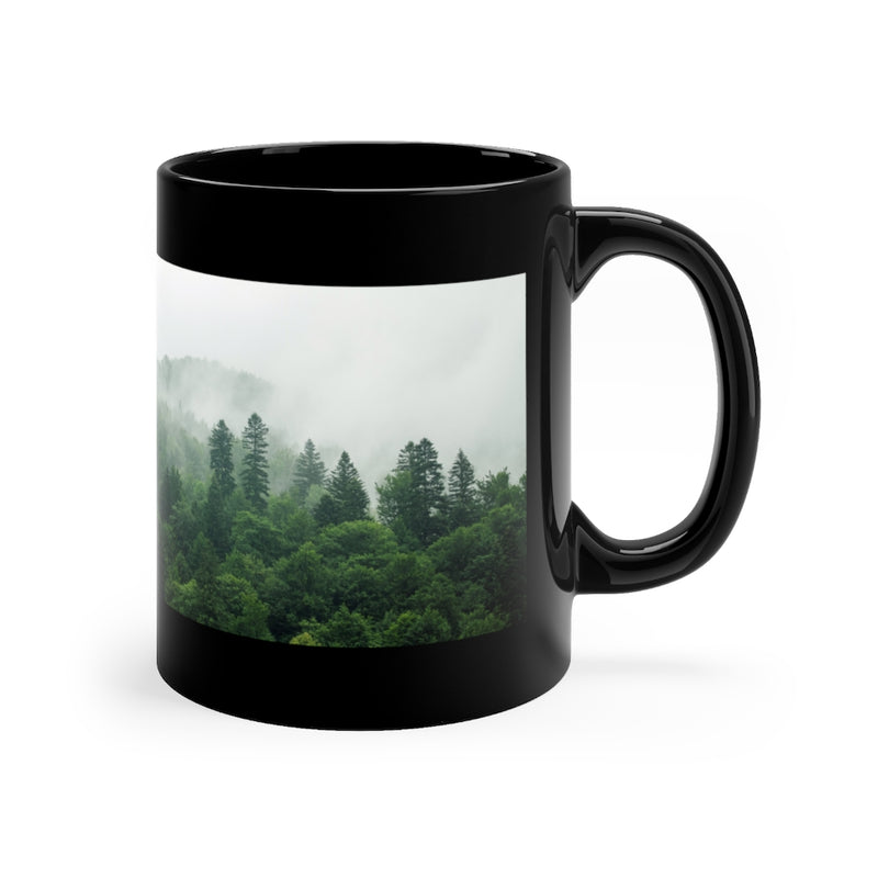 Hazy Forest 11oz Black Mug