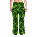 Marijuana Leaves Pajama Pants, Free Shipping, Lounge Pants, 420 Stoner Pants, Womens Pajamas, Cannabis Weed Pajamas