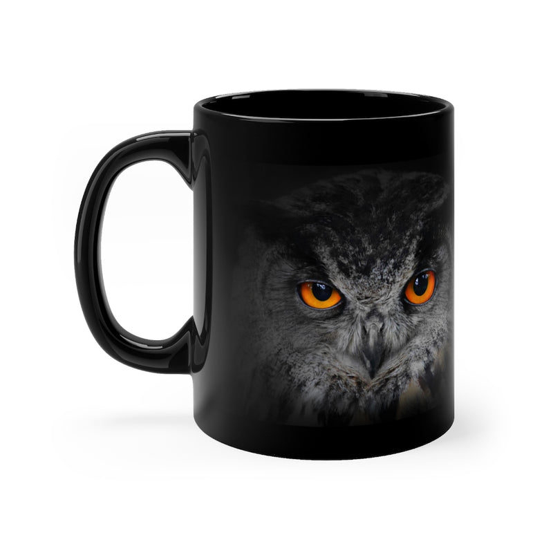 Beautiful Night Owl 11oz Black Mug