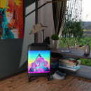 Mushroom Pyramid Suitcase, Travel Bag, Overnight Bag, Custom Photo Suitcase, Rolling Spinner Luggage