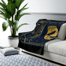 Virgo Zodiac Blanket, Sherpa Fleece Blanket, Free Shipping, Two Sizes, Throw Blanket, Extra Soft, Custom Photo, Astrology