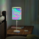 Psychedelic Lamp on a Stand, Psychedelic Night Light, Indoor Table Lamp, Custom Photo Night Light, Bedside Lamp