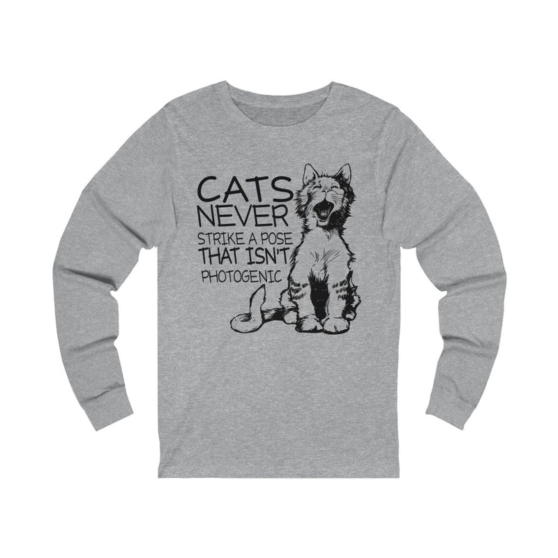 Cats Never Strike Unisex Jersey Long Sleeve T-shirt