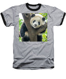 Panda in Tree - Baseball T-Shirt