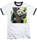 Panda in Tree - Baseball T-Shirt