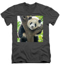 Panda in Tree - Men's V-Neck T-Shirt