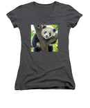 Panda in Tree - Women's V-Neck