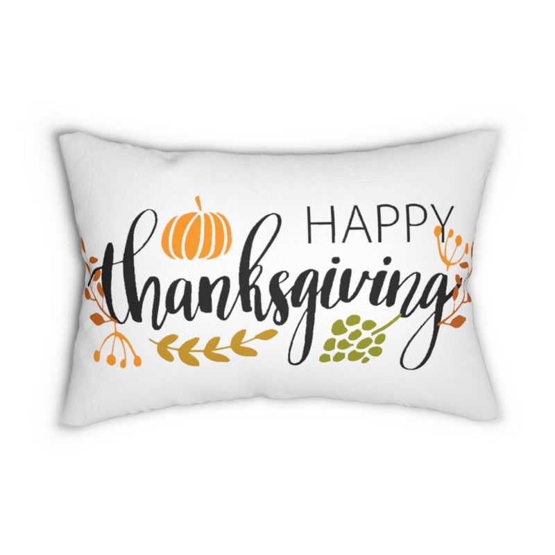 Happy Thanksgiving Lumbar Pillow
