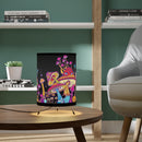 Mushroom Garden Night Light, Indoor Table Lamp, Custom Printed Mushrooms Lamp, Shrooms Bedside Lamp, Rave Lamp, Trippy