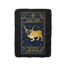 Taurus Zodiac Blanket, Sherpa Fleece Blanket, Free Shipping, Two Sizes, Throw Blanket, Extra Soft, Custom Photo, Astrology