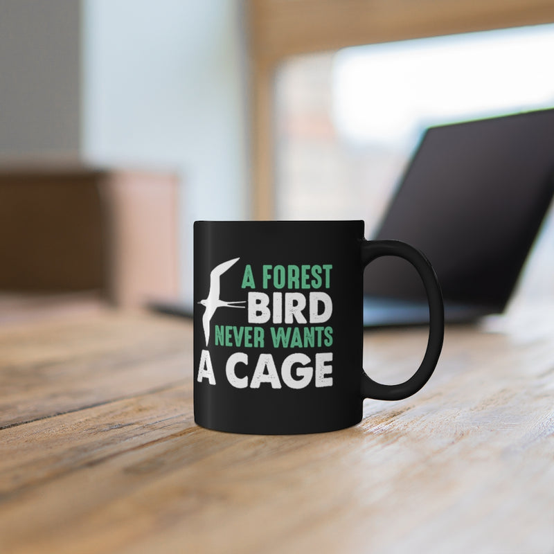 A Forest Bird 11oz Black Mug