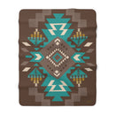 Boho Aztec Blanket, Sherpa Fleece Blanket, Free Shipping, Two Sizes, Throw Blanket, Extra Soft, Boho Chic, Southwest