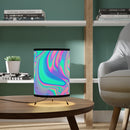 Psychedelic Tripod Lamp with High-Res Printed Shade, Night Light, Indoor Table Lamp, Custom Photo Night Light, Bedside Lamp
