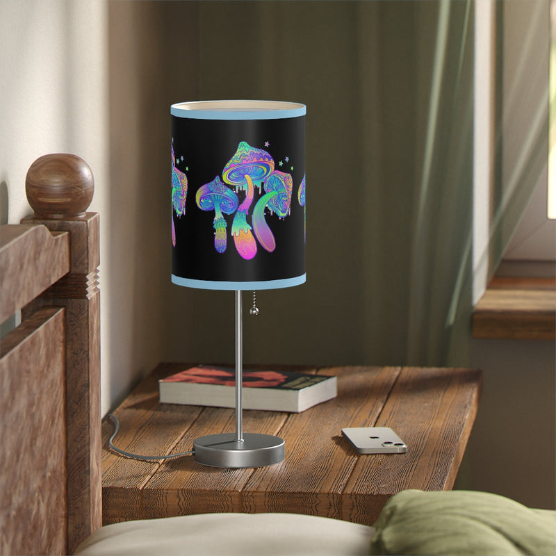Three Boho Mushrooms Lamp on a Stand, Night Light, Indoor Table Lamp, Custom Photo Night Light, Bedside Lamp