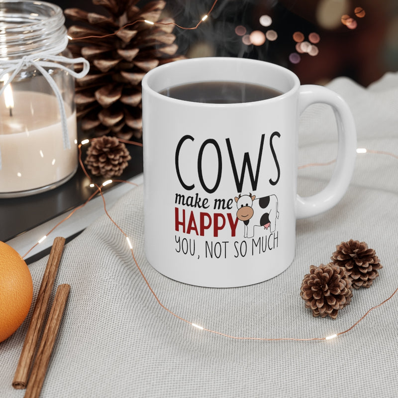 Cows Make Me Happy 11oz Mug