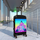 Mushroom Pyramid Suitcase, Travel Bag, Overnight Bag, Custom Photo Suitcase, Rolling Spinner Luggage