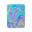 Psychedelic Sherpa Fleece Blanket, Trippy Cosmic Sherpa Blanket, Cute Hypno Blanket, Boho Rave Blanket, Hypnotic Blanket