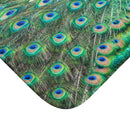 Peacock Bath Mat, Powder Room Mat, Bathroom Rug, Bath Rugs, Non Slip Bath Mat, Custom Bath Mat, Shower Room Mat