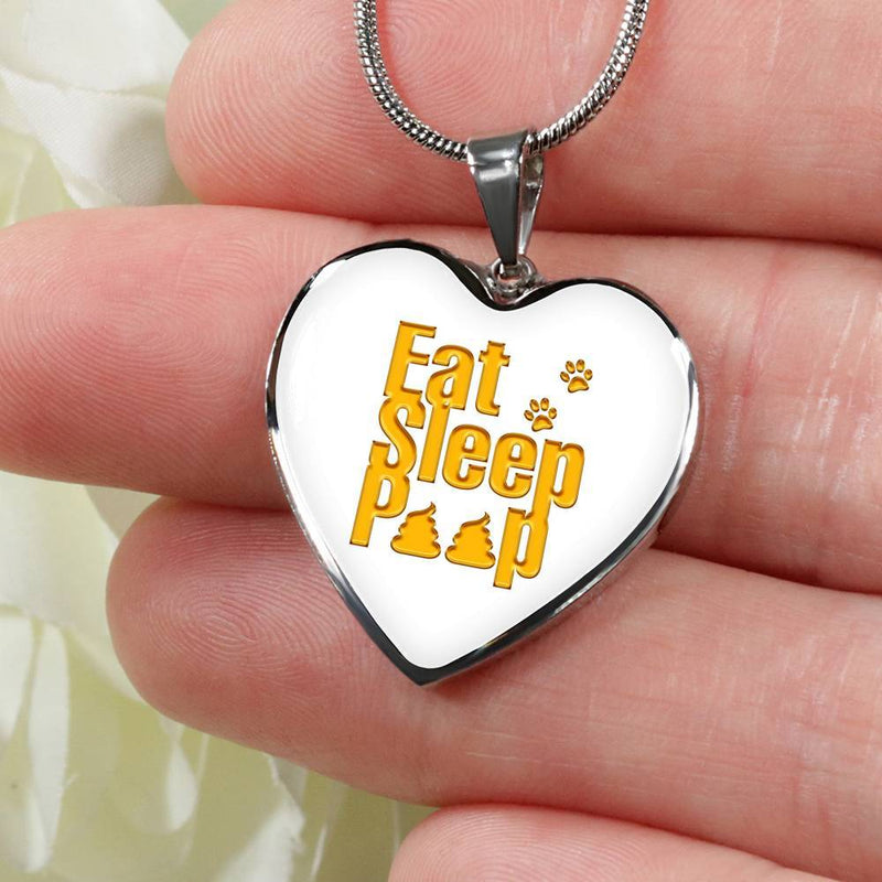 Eat Sleep Poop Necklace