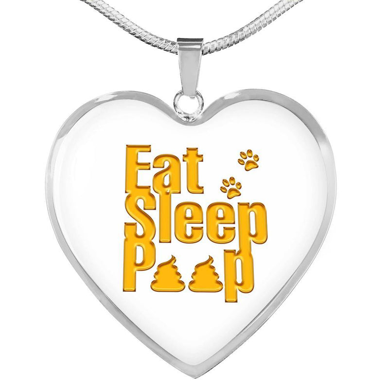Eat Sleep Poop Necklace