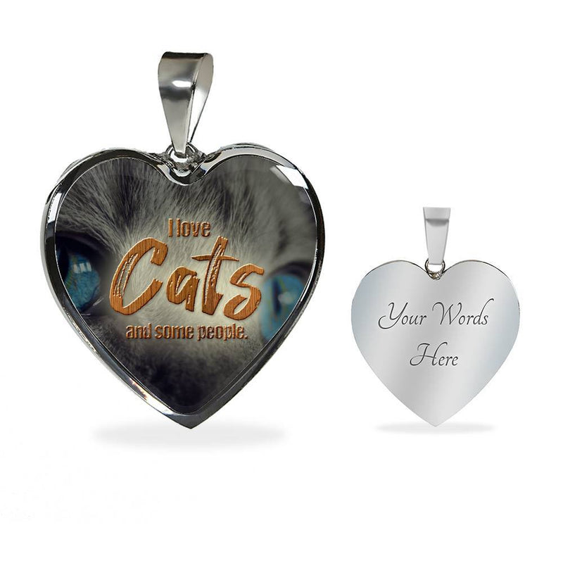I Love Cats And Some People Necklace