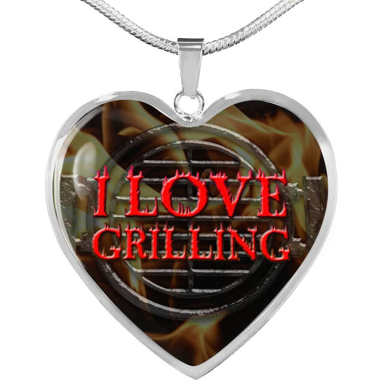 I Love Grilling Necklace