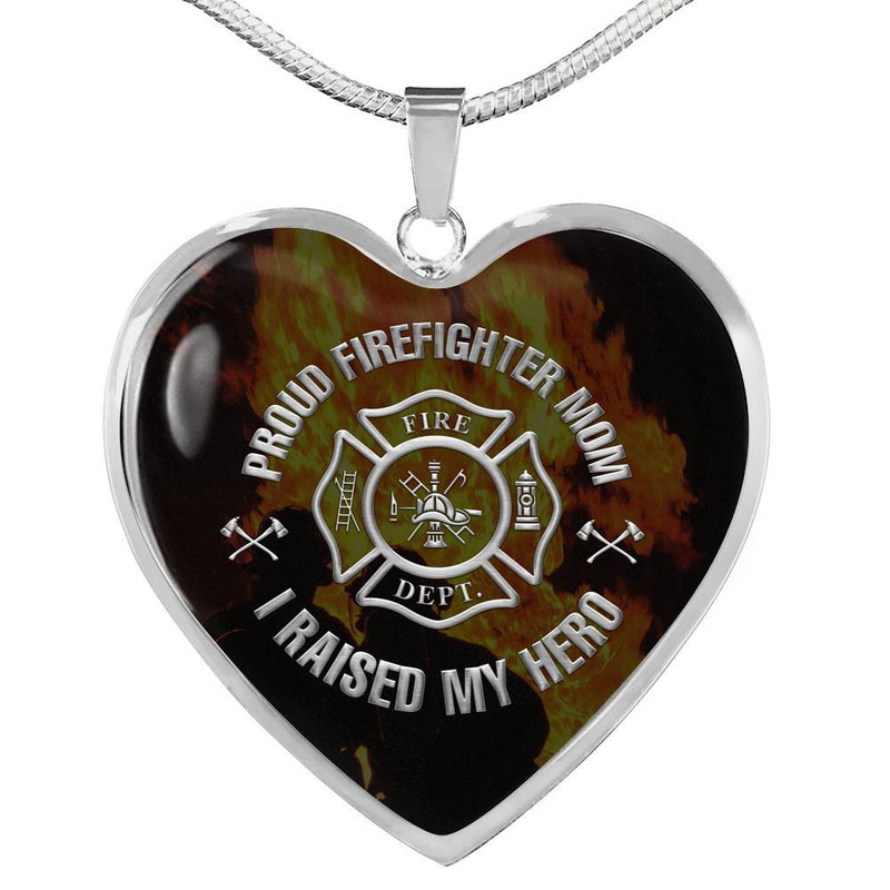 Proud Firefighter Mom Necklace