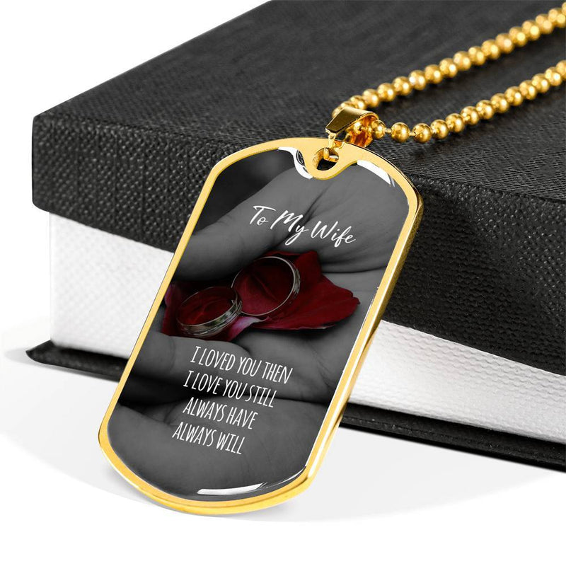 To My Wife Dog Tag
