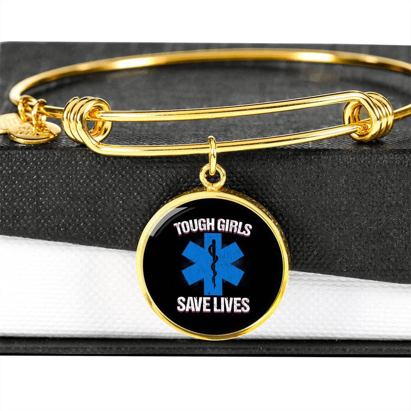 Tough Girls Saves Lives Bangle Bracelet