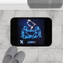 Gemini Zodiac Bath Mat, Free Shipping, Powder Room Mat, Bathroom Rug, Rugs, Non Slip, Runner, Shower, 2 Sizes, Astrology, Horoscope